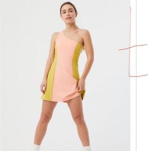Outdoor Voices One Shoulder Dress - Two toned color.
